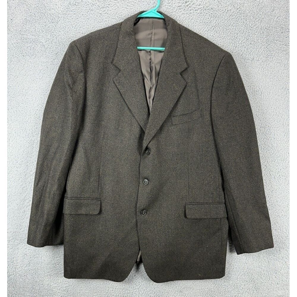 Barrington Blazer Adult 48L Grey Lambswool Cashmere Blend Tuxedo 3-Button Mens